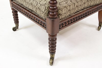 Lot 2729 - A Victorian rosewood bobbin turned armchair,...