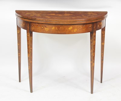 Lot 2679 - A circa 1800 mahogany and marquetry inlaid...