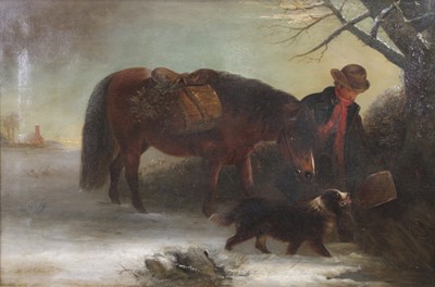 Lot 2609 - Edward Robert Smythe (1810-1899)- Winter scene...