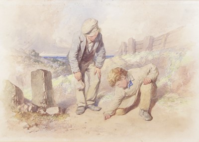 Lot 2630 - James Hardy Jnr (1832-1899)- Boys playing...