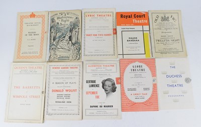 Lot 1171 - A collection of theatre programmes to include...