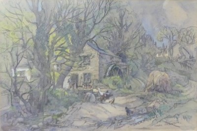 Lot 416 - Isabel Wrightson (1890-1950) - Farmyard...