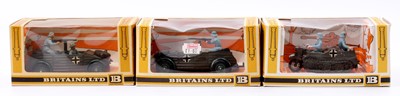 Lot 1678 - Britains Military Vehicles group of 3...