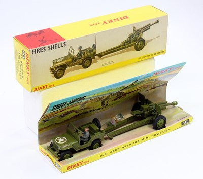 Lot 1125 - Dinky Toys No. 615 US Jeep with 105mm Howitzer,...