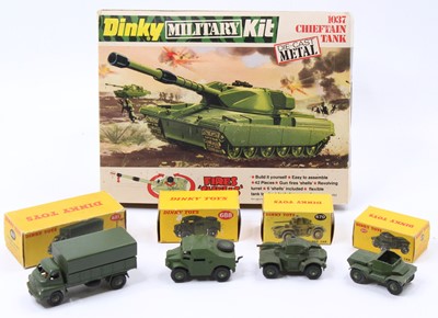 Lot 1129 - Dinky Toys military group of 5 comprising No....