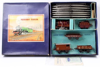 Lot 209 - 1948-54 No.601 Hornby LMS Goods set, clockwork,...