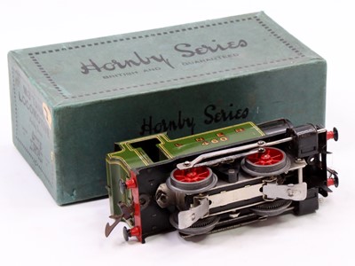 Lot 210 - 1932-6 Hornby EM320, 20v AC, 0-4-0 tin-printed...