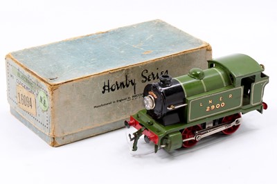 Lot 212 - 1931-6 Hornby E120, 20vAC, 0-4-0 tin-printed...