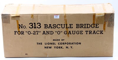 Lot 215 - Lionel 0 gauge No.313 Bascule Bridge (NM) (BE)