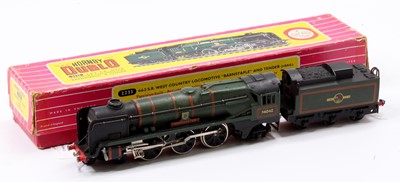 Lot 355 - Hornby-Dublo 4-6-2 loco & tender. Body is...