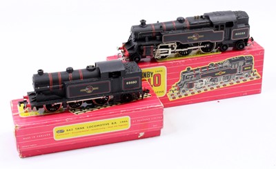 Lot 374 - Two Hornby-Dublo 2-rail tank locos: 2217 0-6-2...