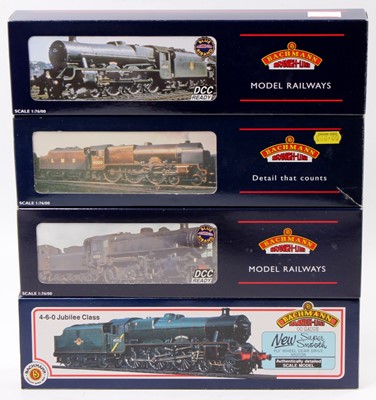 Lot 384 - Four Bachmann Branch-Line locos & tenders, all...