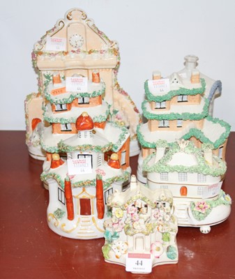 Lot 44 - A collection of seven Staffordshire pastille...