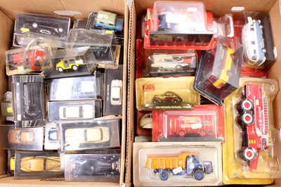 Lot 827 - 2 boxes containing a quantity of 1/43rd scale...