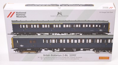 Lot 539 - R3259 Hornby BR 2-BIL ‘2090’ 2-car EMU blue...