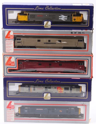 Lot 552 - Five Lima diesel locos: Class 37 ‘Tre Pol and...