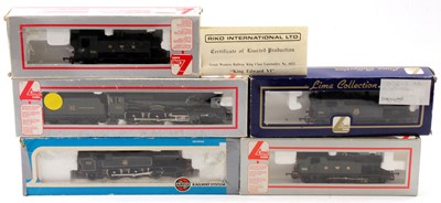 Lot 567 - Five locos: Lima GW 2-6-2 4589 green; Lima 0-6-...