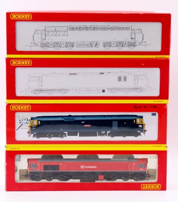 Lot 595 - Four Hornby diesel locos: R2476B 56088...