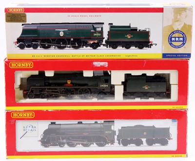 Lot 597 - Three ‘Southern’ Hornby locos & tenders: R2385...