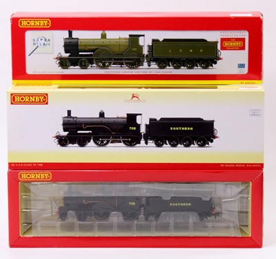 Lot 599 - Two Hornby T9 4-4-0 locos & tenders both DCC...