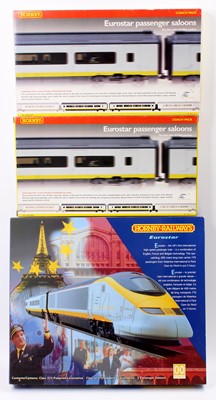 Lot 610 - Hornby Eurostar items: R665 four-coach unit...