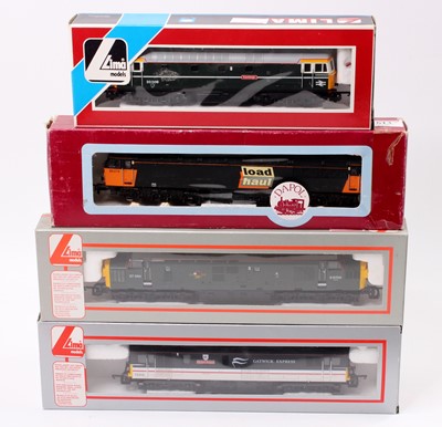 Lot 613 - Four locos: Lima 37350/D6700 BR green; Lima...