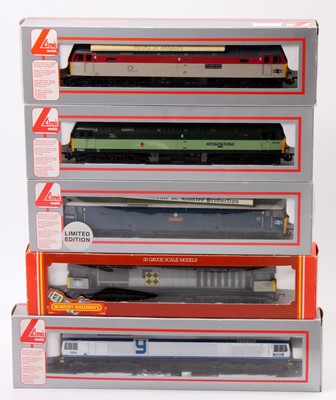 Lot 614 - Five locos: R332 Hornby 58044 coal sector;...