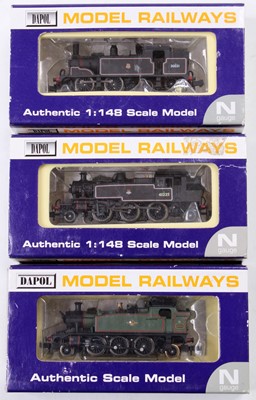 Lot 642 - Dapol N Gauge Boxed Locomotive group, 3...