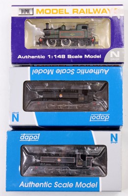 Lot 646 - Dapol N Gauge Boxed Locomotive group, 3...