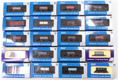 Lot 667 - Dapol N Gauge Rolling Stock Group, 20 examples,...