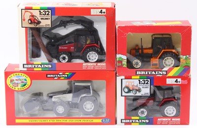 Lot 1638 - Britains Farming Tractor and Vehicle Group, 4...