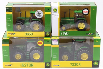 Lot 1615 - Britains John Deere Farming Tractor Group, 4...