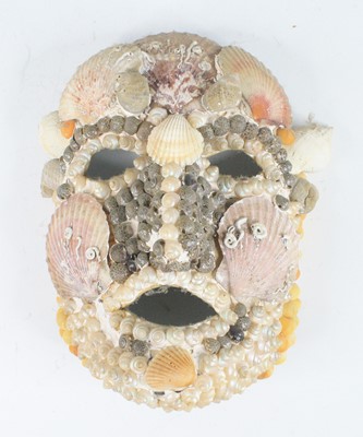 Lot 4166 - Tess Morley - a shell art face mask, h.19cm