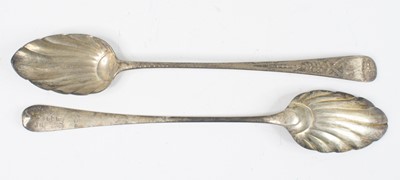 Lot 4117 - A George III silver serving spoon, in the Old...