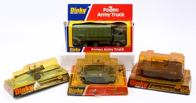 Lot 1131 - Dinky Toys boxed military vehicle group of 4...