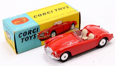 Lot 1236 - Corgi Toys No. 302 MGA Sports Car, red body...