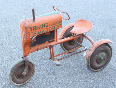 Lot 1655A - A Triang Major tractor large pressed steel and...