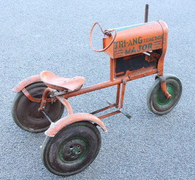 Lot 1655 - A Triang Major tractor large pressed steel and...