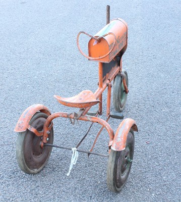 Lot 1655 - A Triang Major tractor large pressed steel and...