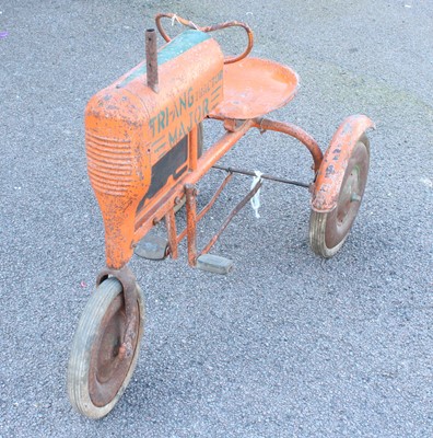 Lot 1655 - A Triang Major tractor large pressed steel and...