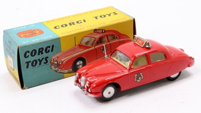 Lot 1234 - Corgi Toys No. 213, 2.4 Jaguar Fire Service...