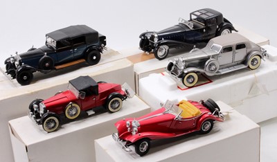 Lot 844 - 5 boxed Franklin Mint 1/24th scale diecasts...