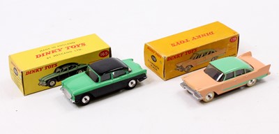 Lot 1096 - Dinky Toys boxed saloon group of 2 comprising...