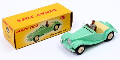 Lot 1054 - Dinky Toys No. 102 MG Midget sports car...