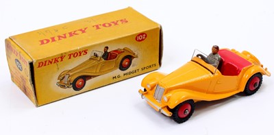 Lot 1055 - Dinky Toys No. 102, MG Midget Sports,...