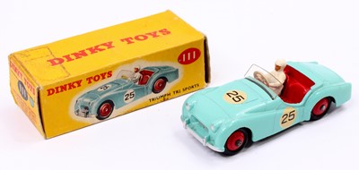 Lot 1057 - Dinky Toys No. 111 Triumph TR2 sports car,...