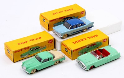 Lot 1097 - Dinky Toys Boxed saloon group, 3 examples to...