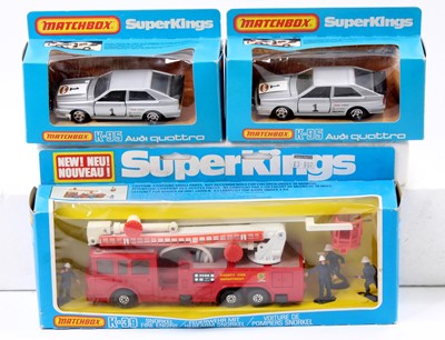 Lot 1410 - Matchbox Lesney Super Kings boxed group of 3...