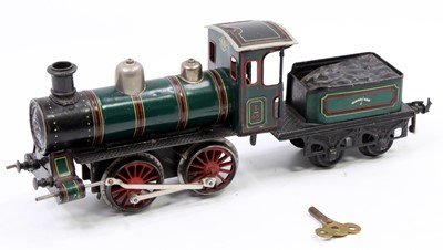 Lot 262 - A Bing circa 1920s 0-4-0 locomotive and tender...