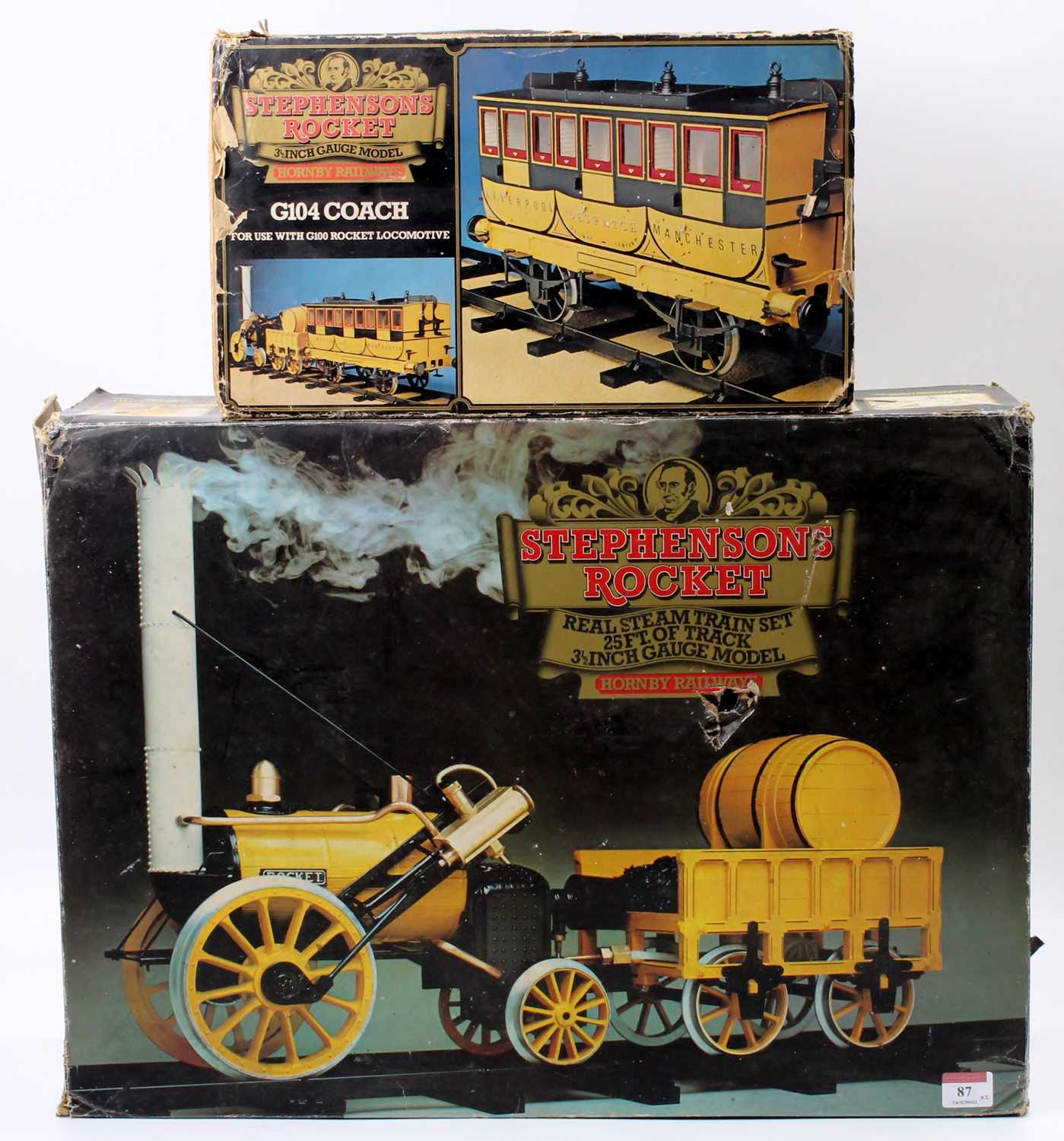 Lot 87 - A Hornby 3.5" gauge live steam Stephensons...